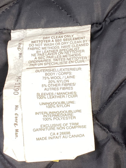 【現状渡し品】【メンズ】 SAXON サクソン WOOL STADIUM JACKET ウール スタジアム ジャケット メンズ アウター スタジャン 146-260703-hu-17-min サイズ：L カラー：ブラック 万代Net店