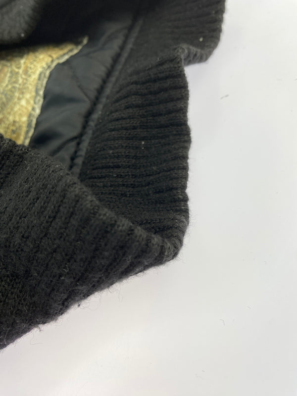 【現状渡し品】【メンズ】 SAXON サクソン WOOL STADIUM JACKET ウール スタジアム ジャケット メンズ アウター スタジャン 146-260703-hu-17-min サイズ：L カラー：ブラック 万代Net店