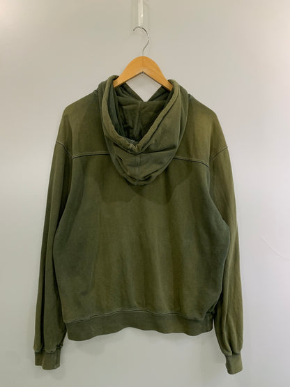 【現状渡し品】【メンズ】 ACNE STUDIOS アクネストゥディオズ LOGO HOODIE ロゴフーディ 141-260630-zi-04-min サイズ：XS カラー：グリーンカーキ 万代Net店