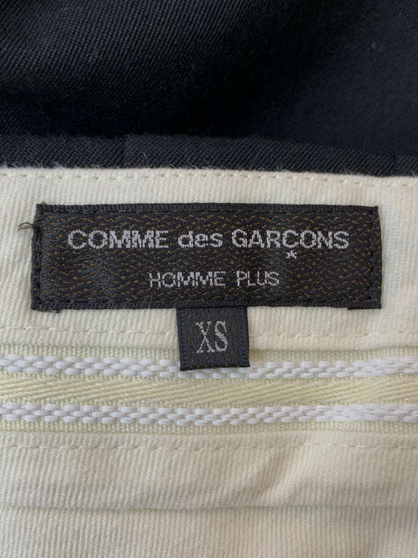 【中古品】【メンズ】 COMME DES GARCONS HOMME PLUS コムデギャルソンオムプリュス PZ-P009 ウールギャバ2タックスラックス 151-260630-zi-21-min サイズ：XS カラー：ブラック 万代Net店