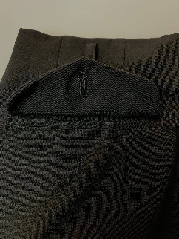 【中古品】【メンズ】 COMME DES GARCONS HOMME PLUS コムデギャルソンオムプリュス PZ-P009 ウールギャバ2タックスラックス 151-260630-zi-21-min サイズ：XS カラー：ブラック 万代Net店