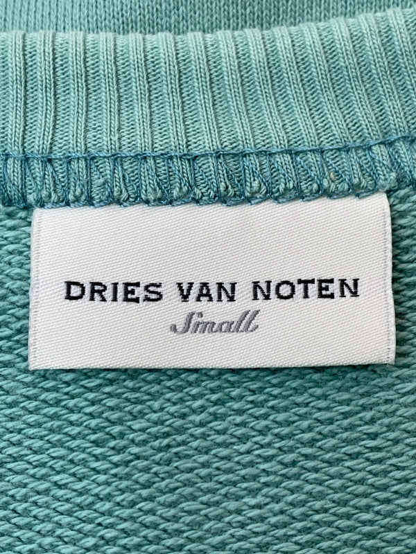 【中古品】【メンズ】 DRIES VAN NOTEN ドリスヴァンノッテン CREWNECK SWEATSHIRT クルーネック スウェットシャツ 141-260630-zi-05-min サイズ：不明 カラー：ライトグリーン系 万代Net店