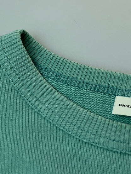 【中古品】【メンズ】 DRIES VAN NOTEN ドリスヴァンノッテン CREWNECK SWEATSHIRT クルーネック スウェットシャツ 141-260630-zi-05-min サイズ：不明 カラー：ライトグリーン系 万代Net店