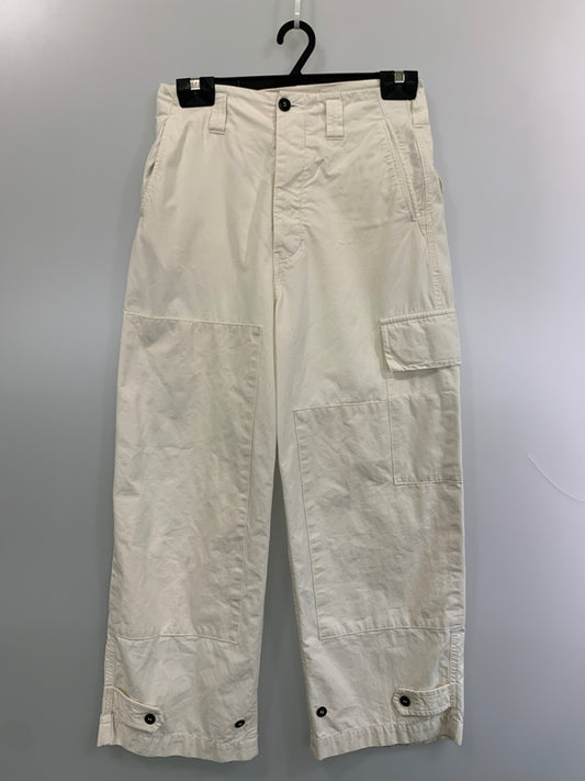 【中古品】【メンズ】 AMACHI アマチ 000-3A DOUBLE KNEE CARGO PANT ダブル ニー カーゴ パンツ 151-260630-zi-22-min サイズ：4 カラー：オフホワイト系 万代Net店