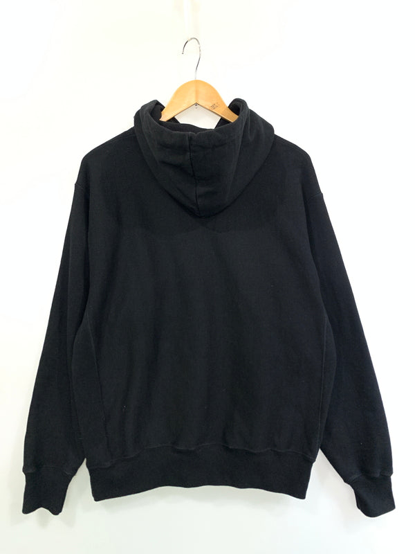 【中古品】【メンズ】 SUPREME シュプリーム × CHAMPION チャンピオン 25SS HOODED SWEATSHIRT フーデッドスウェットシャツ 149-260630-zi-07-min サイズ：L カラー：ブラック 万代Net店