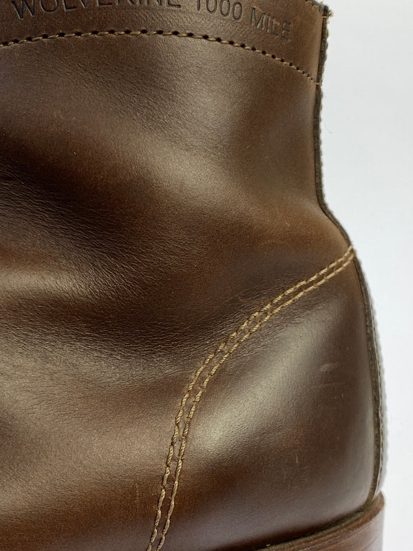 【中古品】【メンズ】 WOLVERINE ウルヴァリン 1000 MILE BOOT 1000マイルブーツ メンズ 靴 164-260702-hu-02-min サイズ：表記不鮮明 下記参照 カラー：ブラウン 万代Net店