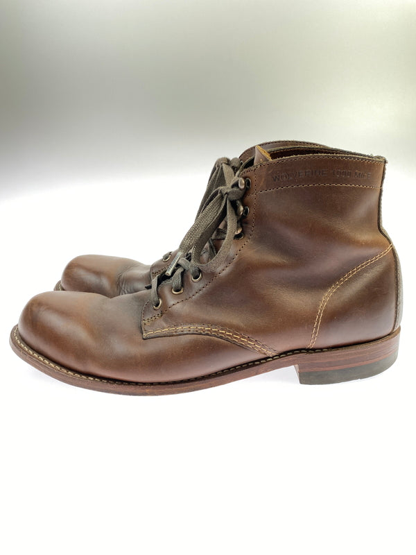 【中古品】【メンズ】 WOLVERINE ウルヴァリン 1000 MILE BOOT 1000マイルブーツ メンズ 靴 164-260702-hu-02-min サイズ：表記不鮮明 下記参照 カラー：ブラウン 万代Net店