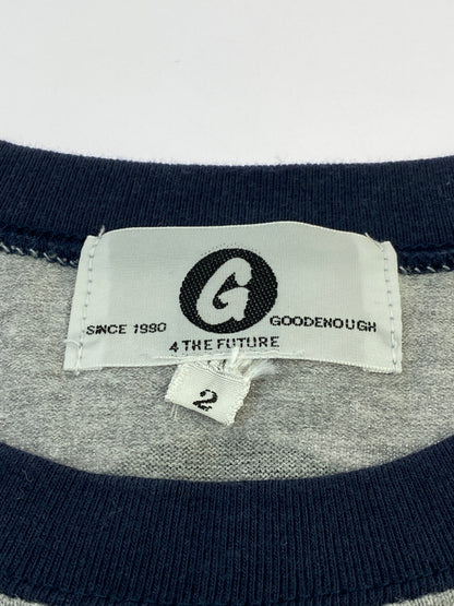 【中古品】【メンズ】 GOODENOUGH グッドイナフ RAGLAN RINGER NECK TEE ラグラン リンガーネック ティー メンズ Tシャツ 142-260702-hu-19-min サイズ：2 カラー：ネイビー/グレー 万代Net店