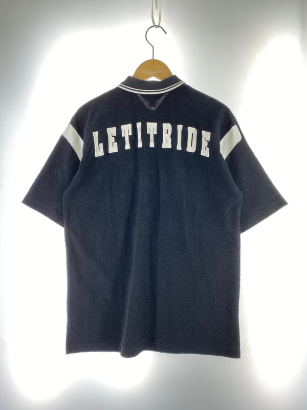 【中古品】【メンズ】 LET IT RIDE レットイットライド POLO SWEATSHIRT ポロ スウェットシャツ メンズ トップス 146-260703-hu-15-min サイズ：M カラー：ブラック 万代Net店