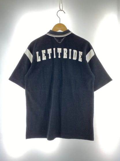 【中古品】【メンズ】 LET IT RIDE レットイットライド POLO SWEATSHIRT ポロ スウェットシャツ メンズ トップス 146-260703-hu-15-min サイズ：M カラー：ブラック 万代Net店