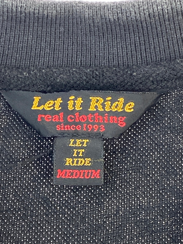 【中古品】【メンズ】 LET IT RIDE レットイットライド POLO SWEATSHIRT ポロ スウェットシャツ メンズ トップス 146-260703-hu-15-min サイズ：M カラー：ブラック 万代Net店