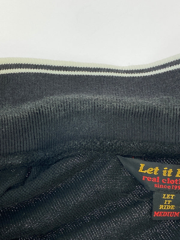 【中古品】【メンズ】 LET IT RIDE レットイットライド POLO SWEATSHIRT ポロ スウェットシャツ メンズ トップス 146-260703-hu-15-min サイズ：M カラー：ブラック 万代Net店