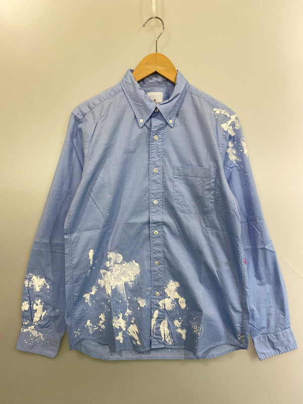 【中古品】【メンズ】 UNIFORM EXPERIMENT ユニフォームエクスペリメント PAINT B.D.SHIRT シャツ 142-260630-zi-30-min サイズ：2 カラー：ライトブルー 万代Net店