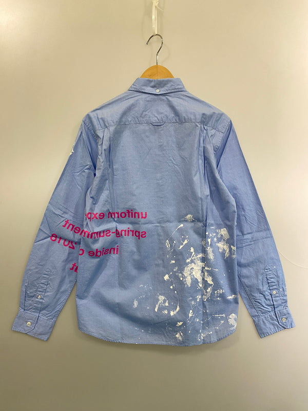 【中古品】【メンズ】 UNIFORM EXPERIMENT ユニフォームエクスペリメント PAINT B.D.SHIRT シャツ 142-260630-zi-30-min サイズ：2 カラー：ライトブルー 万代Net店