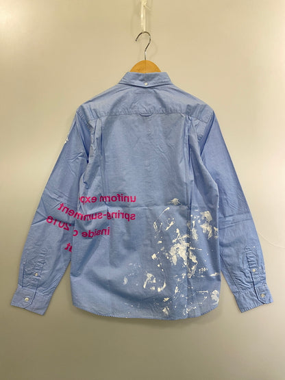【中古品】【メンズ】 UNIFORM EXPERIMENT ユニフォームエクスペリメント PAINT B.D.SHIRT シャツ 142-260630-zi-30-min サイズ：2 カラー：ライトブルー 万代Net店