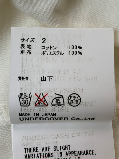 【中古品】【メンズ】 UNDERCOVER アンダーカバー 05AW ARTS期 ”WE MAKE NOISE NOT CLOTHES” TEE Tシャツ トップス 140-260630-zi-12-min サイズ：2 カラー：ホワイト 万代Net店