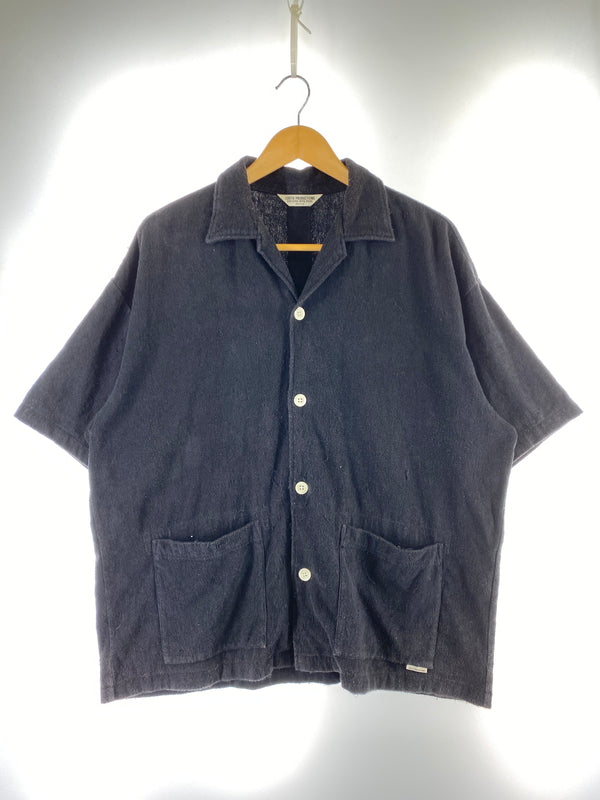 【現状渡し品】【メンズ】 COOTIE クーティー ストレッチパイル オープンカラーシャツ 半袖 メンズ トップス 142-260706-KS-01-min サイズ：M カラー：ブラック 万代Net店