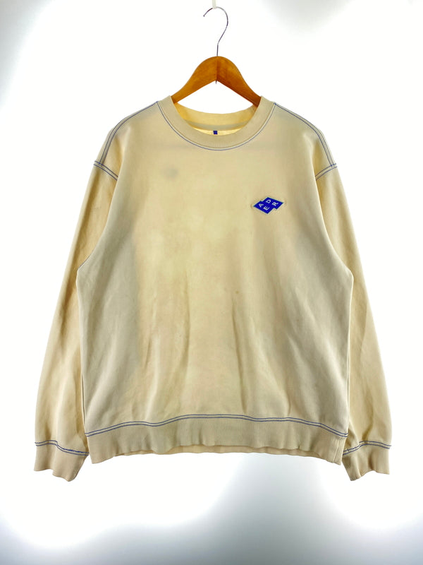 【中古品】【メンズ】 ADER ERROR アーダーエラー CREWNECK SWEATSHIRT クルーネックスウェットシャツ BK1FWSW07IV2 メンズ トップス 142-260703-hu-09-min サイズ：A2 カラー：クリーム色 万代Net店