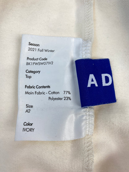 【中古品】【メンズ】 ADER ERROR アーダーエラー CREWNECK SWEATSHIRT クルーネックスウェットシャツ BK1FWSW07IV2 メンズ トップス 142-260703-hu-09-min サイズ：A2 カラー：クリーム色 万代Net店