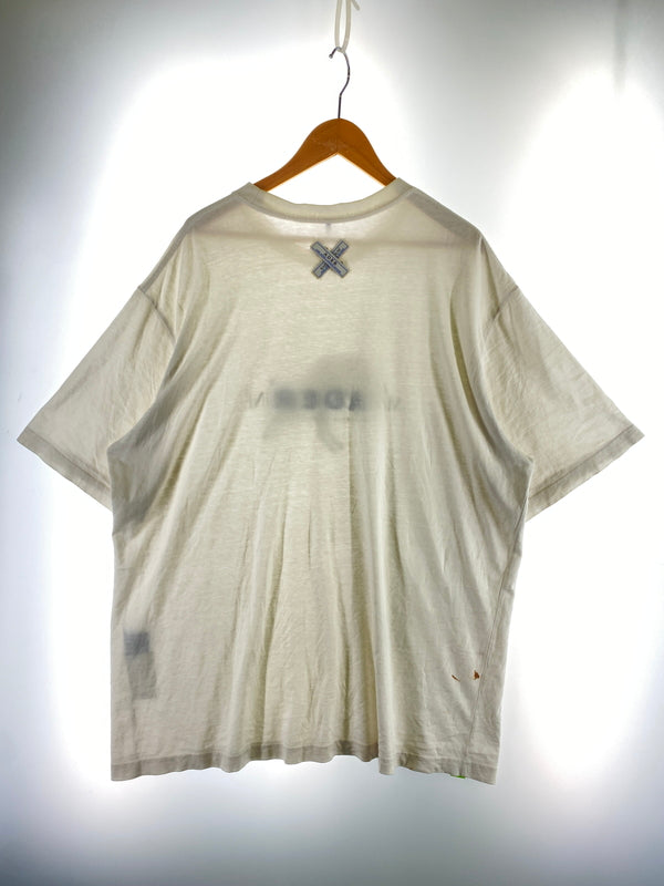 【現状渡し品】【メンズ】 ADER ERROR×MAISON KITSUNE アーダーエラー メゾンキツネ LOGO TEE ロゴ Tシャツ 19KSSTO07OW2 メンズ 半袖 Tシャツ 142-260703-hu-05-min サイズ：A2 カラー：ホワイト 万代Net店