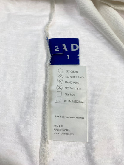 【現状渡し品】【メンズ】 ADER ERROR×MAISON KITSUNE アーダーエラー メゾンキツネ LOGO TEE ロゴ Tシャツ 19KSSTO07OW2 メンズ 半袖 Tシャツ 142-260703-hu-05-min サイズ：A2 カラー：ホワイト 万代Net店