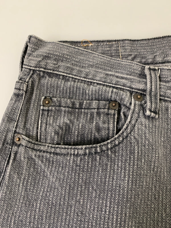 【中古品】【メンズ】 LEVI'S リーバイス 520刻印 先染めストライプパンツ 501-0619 メンズ ボトムス 157-260706-KS-20-min カラー：グレー 万代Net店