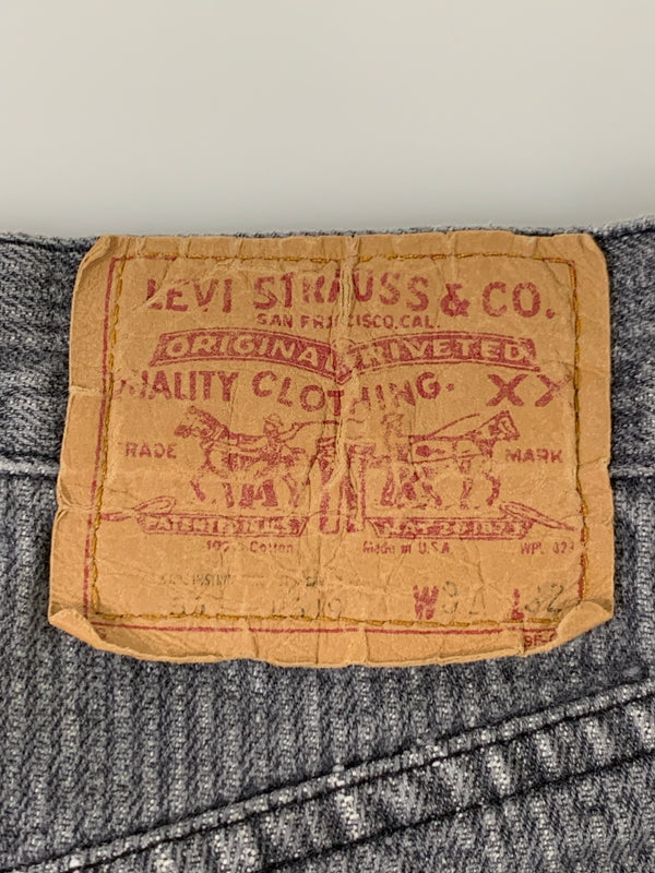 【中古品】【メンズ】 LEVI'S リーバイス 520刻印 先染めストライプパンツ 501-0619 メンズ ボトムス 157-260706-KS-20-min カラー：グレー 万代Net店