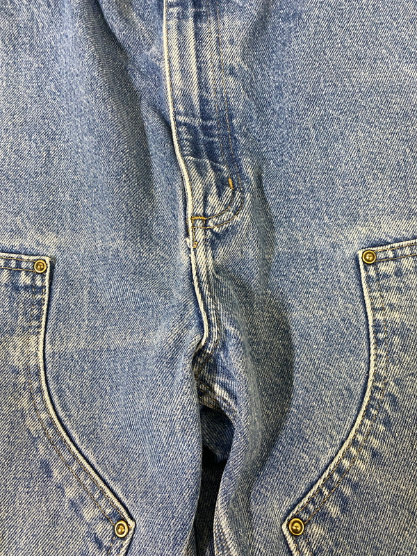 【中古品】【メンズ】 CARHARTT カーハート メキシコ製 ダブルニーデニムパンツ B73 DST メンズ デニム ボトムス 157-260702-hu-28-min サイズ：36×34 カラー：ブルーインディゴ 万代Net店