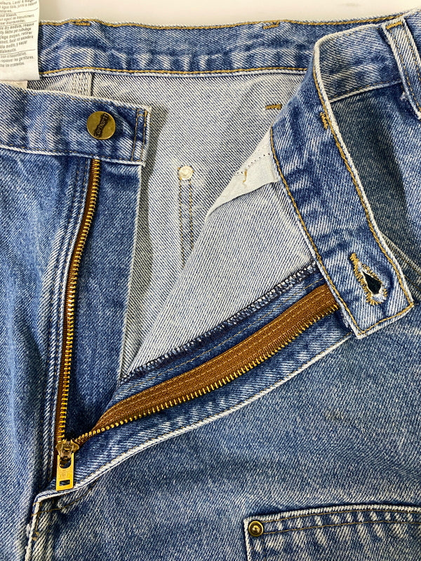 【中古品】【メンズ】 CARHARTT カーハート メキシコ製 ダブルニーデニムパンツ B73 DST メンズ デニム ボトムス 157-260702-hu-28-min サイズ：36×34 カラー：ブルーインディゴ 万代Net店