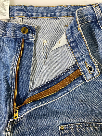 【中古品】【メンズ】 CARHARTT カーハート メキシコ製 ダブルニーデニムパンツ B73 DST メンズ デニム ボトムス 157-260702-hu-28-min サイズ：36×34 カラー：ブルーインディゴ 万代Net店
