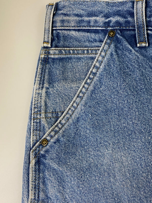 【中古品】【メンズ】 CARHARTT カーハート メキシコ製 ダブルニーデニムパンツ B73 DST メンズ デニム ボトムス 157-260702-hu-28-min サイズ：36×34 カラー：ブルーインディゴ 万代Net店