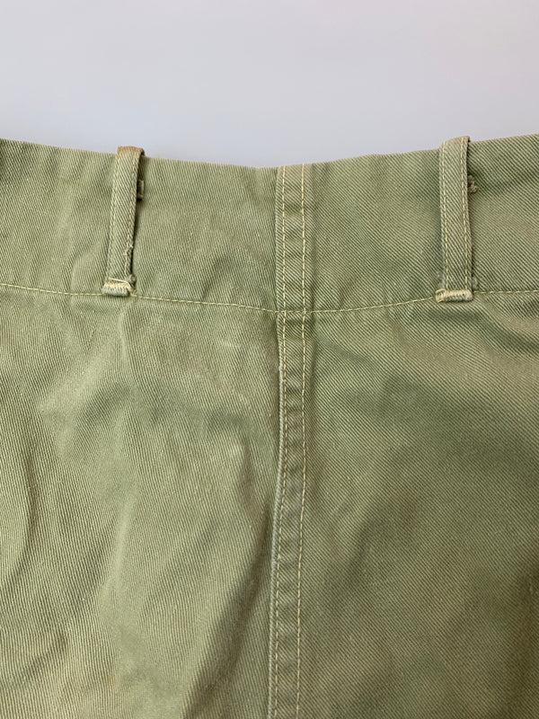 【中古品】【メンズ】 カナダ軍 40's WORK PANTS 40年代 ワークパンツ ボトムス 157-260706-yn-06-min サイズ：16 カラー：ライトオリーブグリーン 万代Net店