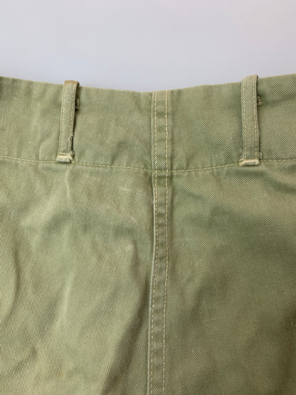 【中古品】【メンズ】 カナダ軍 40's WORK PANTS 40年代 ワークパンツ ボトムス 157-260706-yn-06-min サイズ：16 カラー：ライトオリーブグリーン 万代Net店
