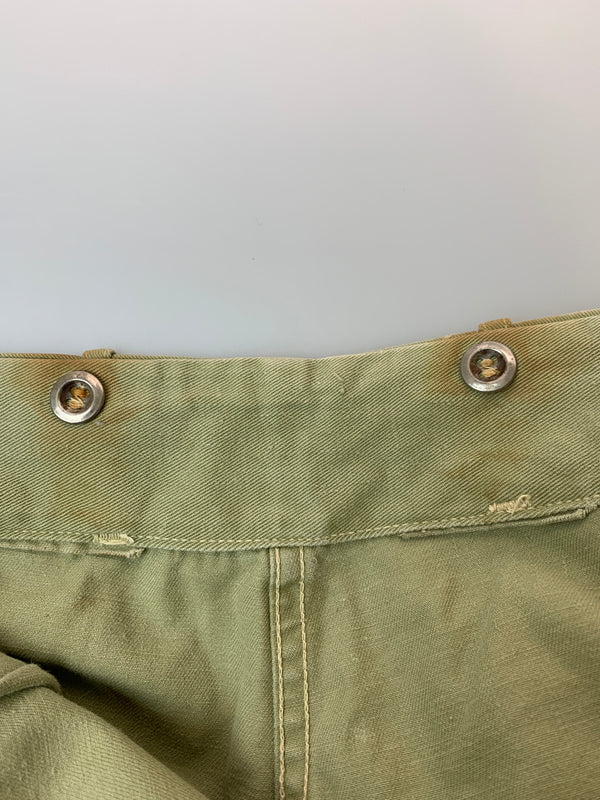 【中古品】【メンズ】 カナダ軍 40's WORK PANTS 40年代 ワークパンツ ボトムス 157-260706-yn-06-min サイズ：16 カラー：ライトオリーブグリーン 万代Net店
