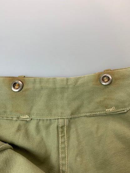 【中古品】【メンズ】 カナダ軍 40's WORK PANTS 40年代 ワークパンツ ボトムス 157-260706-yn-06-min サイズ：16 カラー：ライトオリーブグリーン 万代Net店