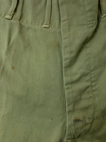 【中古品】【メンズ】 カナダ軍 40's WORK PANTS 40年代 ワークパンツ ボトムス 157-260706-yn-06-min サイズ：16 カラー：ライトオリーブグリーン 万代Net店