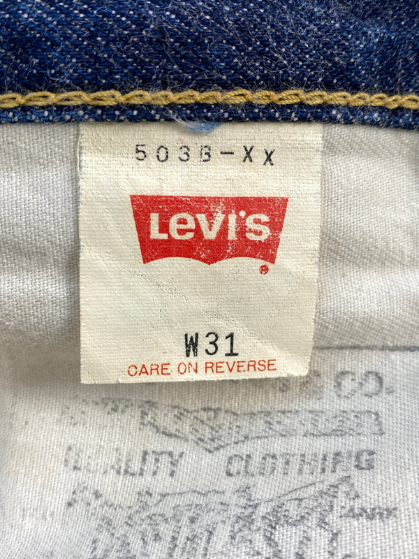【中古品】【メンズ】 LEVI'S リーバイス 90'S 503BXX DENIM PANTS 90年代 デニムパンツ メンズ ボトムス 157-260706-KS-17-min サイズ：W31 L36 カラー：ブルー 万代Net店