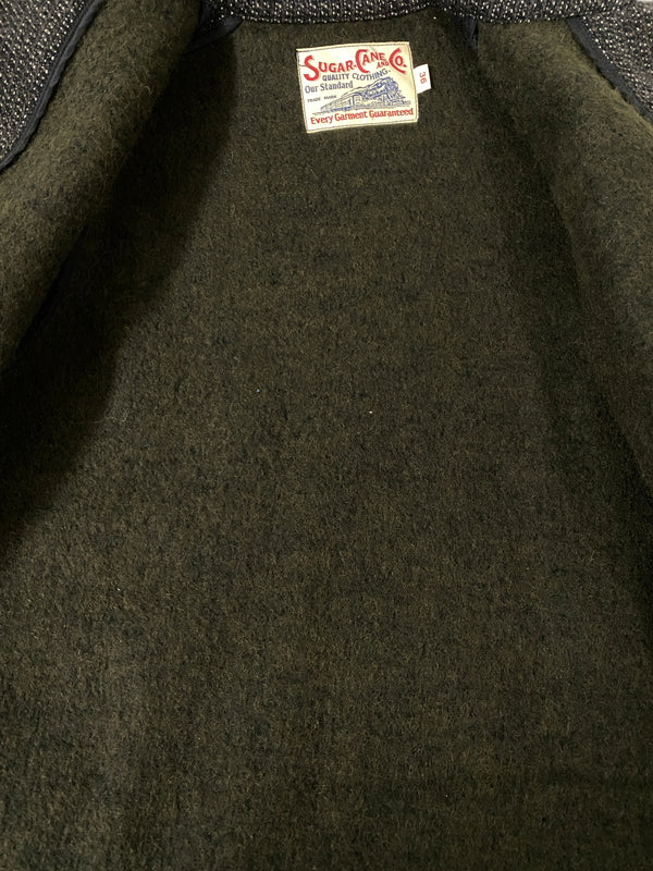 【中古品】【メンズ】 SUGAR CANE シュガーケーン WOOL JACKET ウールジャケット SC11339 メンズ アウター 145-260702-hu-24-min サイズ：36 カラー：ブラック/ブラウン系 万代Net店