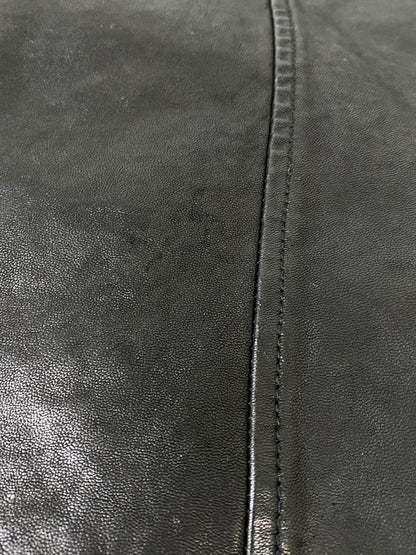 【中古品】【メンズ】 KEATON CHASE キートンチェイス LEATHER JACKET レザージャケット メンズ アウター 革ジャン 145-260702-hu-27-min サイズ：M カラー：ブラック 万代Net店