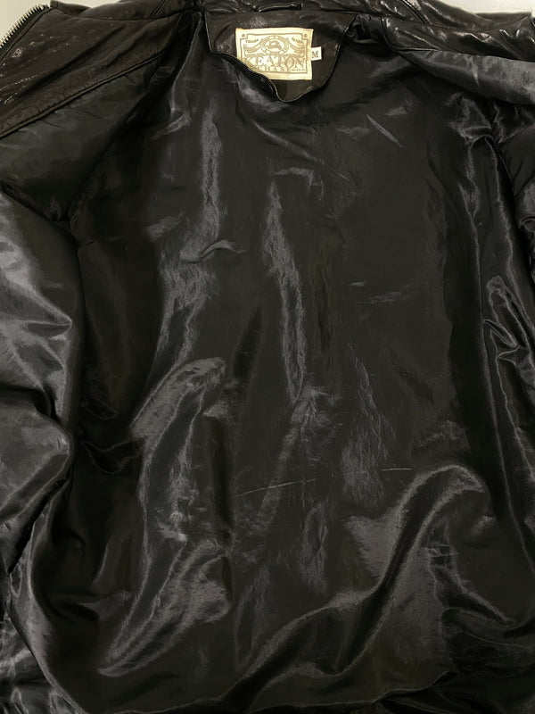 【中古品】【メンズ】 KEATON CHASE キートンチェイス LEATHER JACKET レザージャケット メンズ アウター 革ジャン 145-260702-hu-27-min サイズ：M カラー：ブラック 万代Net店