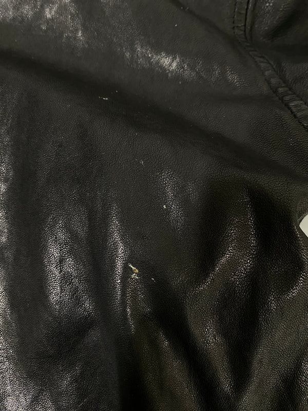 【中古品】【メンズ】 KEATON CHASE キートンチェイス LEATHER JACKET レザージャケット メンズ アウター 革ジャン 145-260702-hu-27-min サイズ：M カラー：ブラック 万代Net店