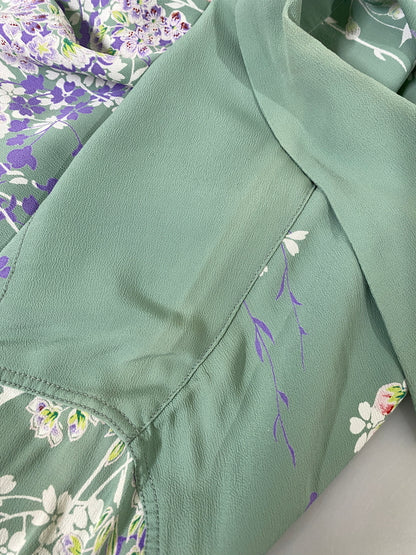 【中古品】【メンズ】 SUNSURF サンサーフ CHERRY BLOSSOM ALOHA SHIRT チェリーブロッサム アロハシャツ SS30982 メンズ 半袖 ショートスリーブ 145-260702-hu-22-min サイズ：M カラー：薄緑系 万代Net店