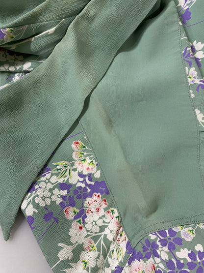 【中古品】【メンズ】 SUNSURF サンサーフ CHERRY BLOSSOM ALOHA SHIRT チェリーブロッサム アロハシャツ SS30982 メンズ 半袖 ショートスリーブ 145-260702-hu-22-min サイズ：M カラー：薄緑系 万代Net店