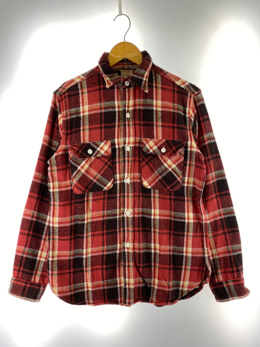 【中古品】【メンズ】 DUBBLE WORKS ダブルワークス ヘビーネルシャツ 長袖 メンズ トップス 145-260706-KS-05-min サイズ：40 カラー：レッド/ブラック 万代Net店