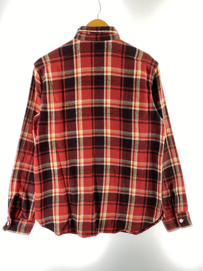 【中古品】【メンズ】 DUBBLE WORKS ダブルワークス ヘビーネルシャツ 長袖 メンズ トップス 145-260706-KS-05-min サイズ：40 カラー：レッド/ブラック 万代Net店