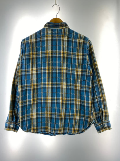 【中古品】【メンズ】 DUBBLE WORKS ダブルワークス ヘビーネルシャツ メンズ 長袖 チェック 145-260703-hu-14-min サイズ：38 カラー：ライトブルー/イエロー/ホワイト（チェック） 万代Net店