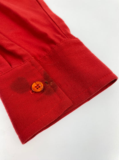 【中古品】【メンズ】 KIKWEAR キックウェア レーヨンシャツ 長袖シャツ メンズ トップス 146-260706-KS-08-min サイズ：M カラー：レッド 万代Net店
