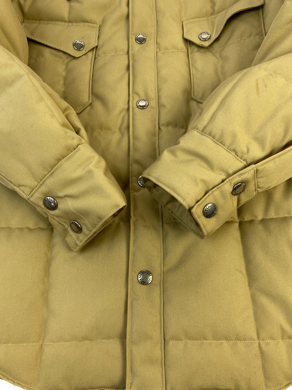 【中古品】【メンズ】 SUGAR CANE シュガーケーン レザーヨークダウンジャケット SC10749 メンズ アウター 145-260706-KS-06-min サイズ：M カラー：ベージュ/ブラウン 万代Net店
