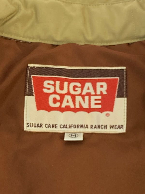 【中古品】【メンズ】 SUGAR CANE シュガーケーン レザーヨークダウンジャケット SC10749 メンズ アウター 145-260706-KS-06-min サイズ：M カラー：ベージュ/ブラウン 万代Net店