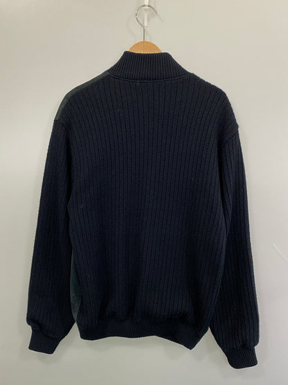 【中古品】【メンズ】 MALAGRIDA マラグリダ イタリア製 LS スエード ニットカーディガン 146-260813-ta-09-min サイズ：サイズ不明 カラー：ブラック系 万代Net店